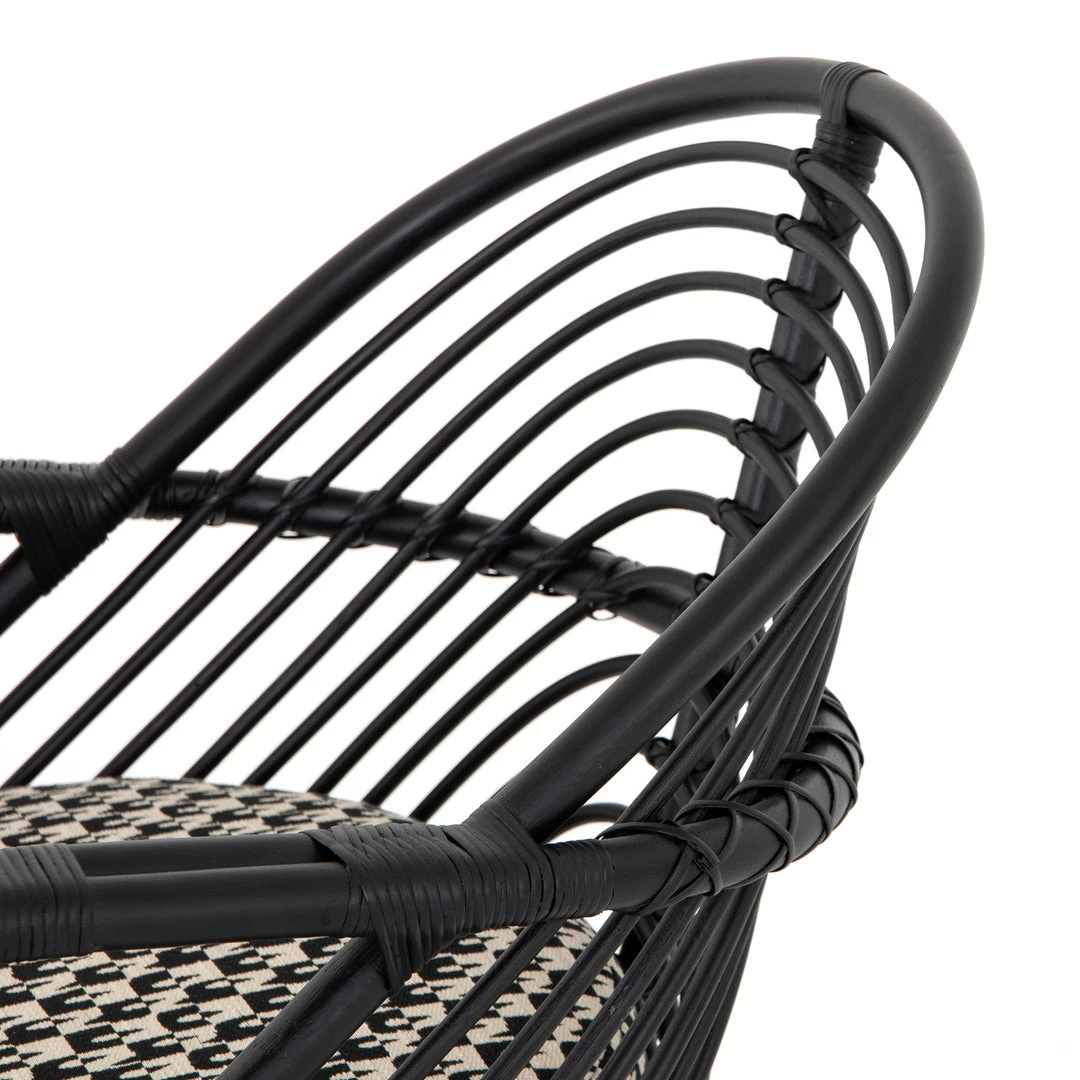 FOUR HANDS MARINA EBONY RATTAN CHAIR 8 FOUR HANDS MARINA EBONY RATTAN CHAIR