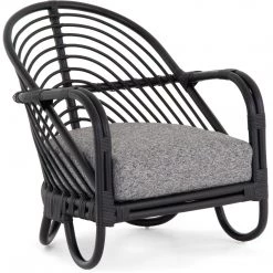 FOUR HANDS MARINA EBONY RATTAN CHAIR 27 FOUR HANDS MARINA EBONY RATTAN CHAIR