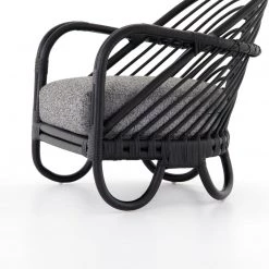 FOUR HANDS MARINA EBONY RATTAN CHAIR 30 FOUR HANDS MARINA EBONY RATTAN CHAIR