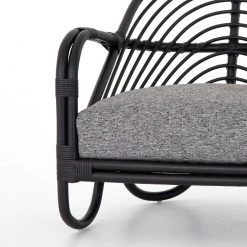 FOUR HANDS MARINA EBONY RATTAN CHAIR 31 FOUR HANDS MARINA EBONY RATTAN CHAIR