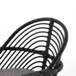 FOUR HANDS MARINA EBONY RATTAN CHAIR 33 FOUR HANDS MARINA EBONY RATTAN CHAIR