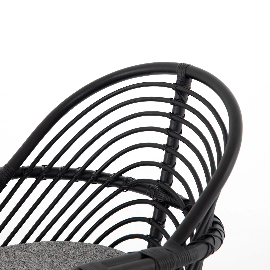 FOUR HANDS MARINA EBONY RATTAN CHAIR 17 FOUR HANDS MARINA EBONY RATTAN CHAIR