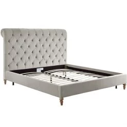 TOV MARION SILVER VELVET BED Bedroom 8 TOV MARION SILVER VELVET BED Bedroom