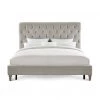 TOV MARION SILVER VELVET BED Bedroom