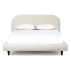 DOVETAIL Furniture MARLEY KNOLL NATURAL BOUCLÉ UPHOLSTERED BED