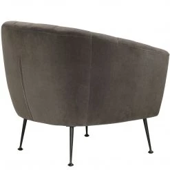 MOES Living Room MARSHALL GREY VELVET CHAIR
