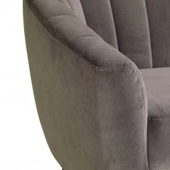 MOES Living Room MARSHALL GREY VELVET CHAIR
