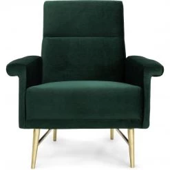 NUEVO MATHISE VELVET VELOUR ARM CHAIR Living Room