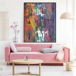 L ART "MATTHEW PLAYFUL ABSTRACT" CANVAS ART
