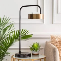 SURYA MAVERICK BRASS + BRONZE TASK LAMP
