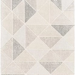 SURYA PRESTON WOOL RUG: IVORY, GRAY, BEIGE
