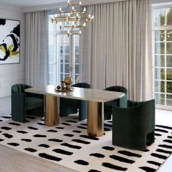 VIG Furniture MELROSE JADE GREEN VELVET DINING CHAIR