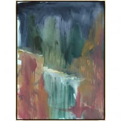 L ART "MELTED RAINBOW" CANVAS ART