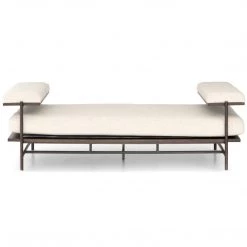 FOUR HANDS MENDEL CREAM LINEN CHAISE Living Room