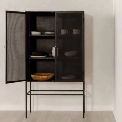 MOES Furniture MESH METAL INDUSTRIAL CABINET