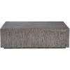 UTTERMOST Living Room KAREEM METALLIC GRAY BLOCK COFFEE TABLE