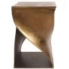 MOES BRONZE + METALLIC BRASS TWIST TABLE Living Room