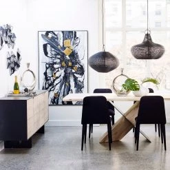 MOES QIX WALL DÉCOR BLACK