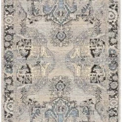 LOLOI MIKA 01 INDOOR-OUTDOOR RUG: GREY, PALE BLUE