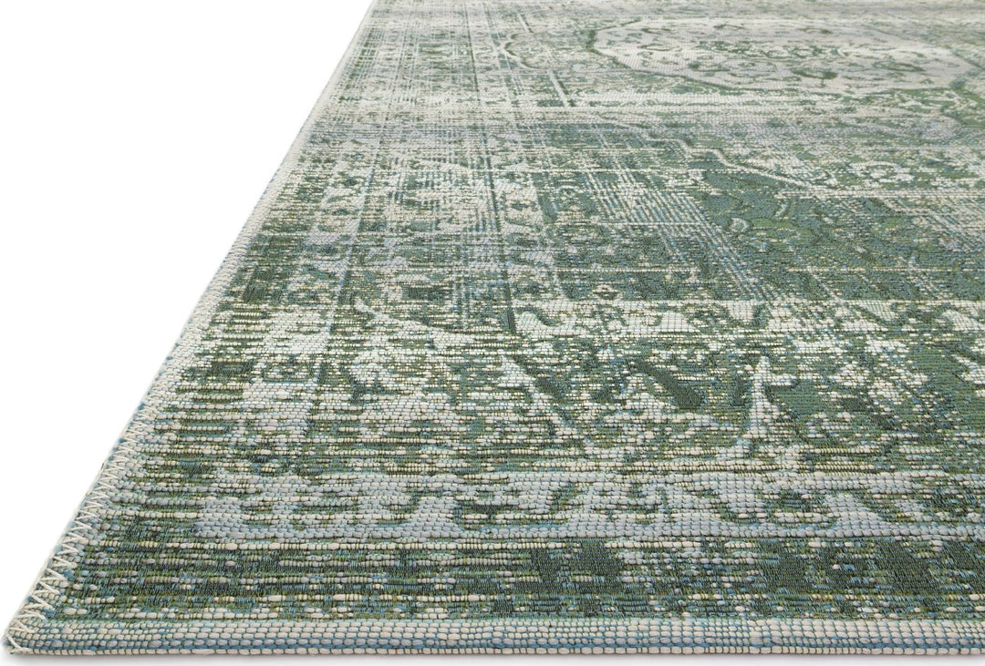 LOLOI MIKA 06 INDOOR-OUTDOOR RUG: GREEN, MIST 2 LOLOI MIKA 06 INDOOR-OUTDOOR RUG: GREEN, MIST