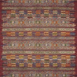 LOLOI MIKA 09 INDOOR-OUTDOOR RUG: RED, MULTI