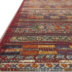 LOLOI MIKA 09 INDOOR-OUTDOOR RUG: RED, MULTI