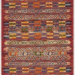 LOLOI MIKA 09 INDOOR-OUTDOOR RUG: RED, MULTI