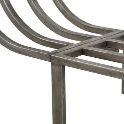 UTTERMOST Living Room MIKEL SILVER LEAF IRON CONSOLE