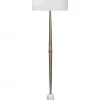 UTTERMOST Lighting MINETTE BRASS + MARBLE FLOOR LAMP
