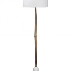 UTTERMOST Lighting MINETTE BRASS + MARBLE FLOOR LAMP