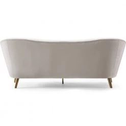 TOV Living Room MINKA CREAM VELVET SOFA