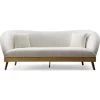 TOV Living Room MINKA CREAM VELVET SOFA