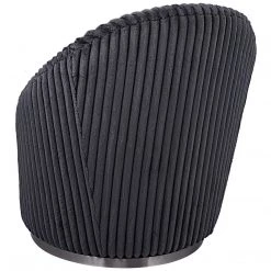 UTTERMOST MINKA FLUTED GUNMETAL SHERPA CHENILLE SWIVEL CHAIR Furniture 9 UTTERMOST MINKA FLUTED GUNMETAL SHERPA CHENILLE SWIVEL CHAIR Furniture