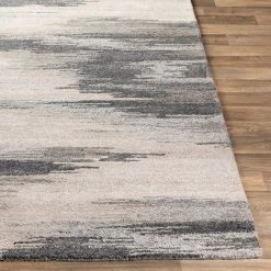 SURYA MODESTO WOOL + VISCOSE RUG: CHARCOAL