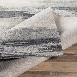 SURYA MODESTO WOOL + VISCOSE RUG: CHARCOAL