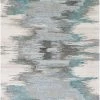 SURYA MODESTO WOOL + VISCOSE RUG: TEAL, AQUA