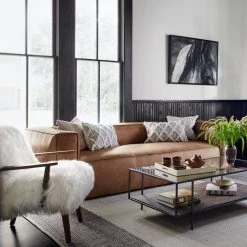 FOUR HANDS Furniture MONGOLIA CREAM FUR ARM CHAIR