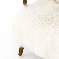 FOUR HANDS Furniture MONGOLIA CREAM FUR ARM CHAIR