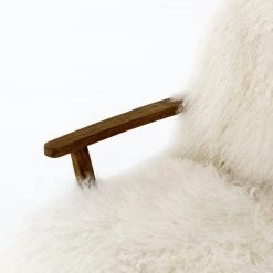 FOUR HANDS Furniture MONGOLIA CREAM FUR ARM CHAIR