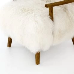 FOUR HANDS Furniture MONGOLIA CREAM FUR ARM CHAIR