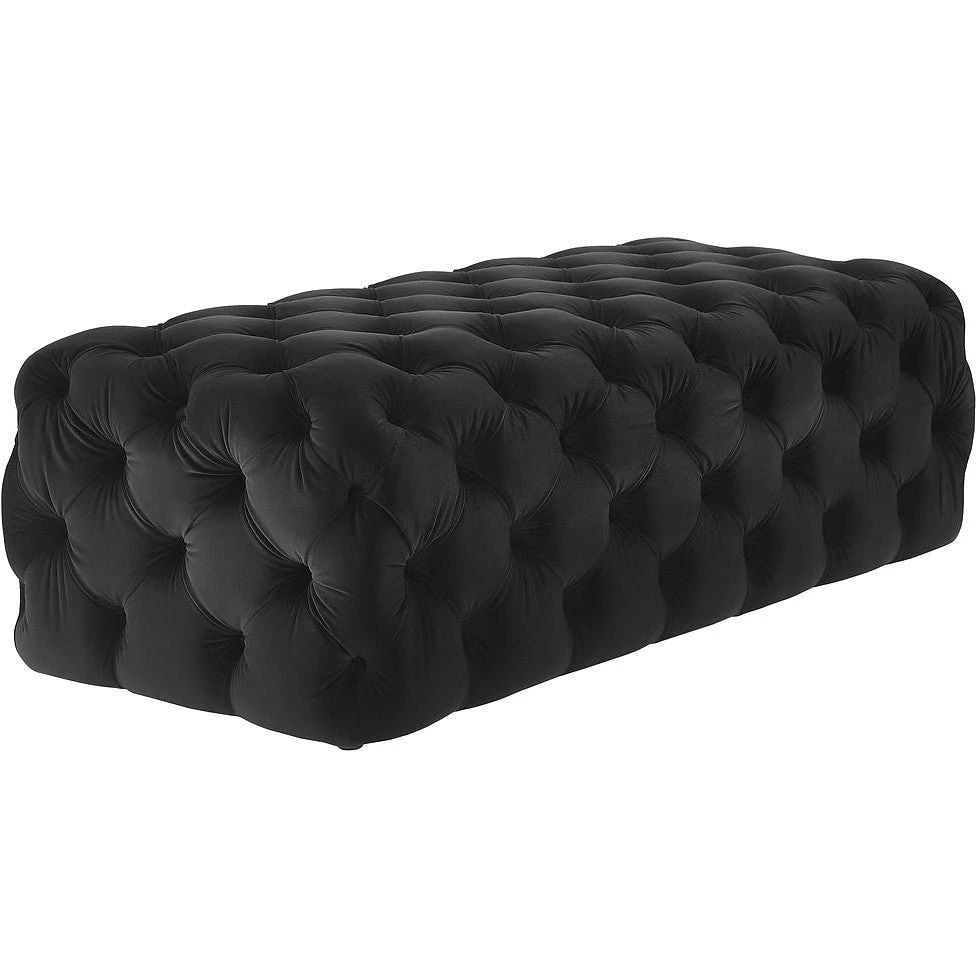 TOV Living Room MONICA TUFTED VELVET COCKTAIL OTTOMAN 3 TOV Living Room MONICA TUFTED VELVET COCKTAIL OTTOMAN