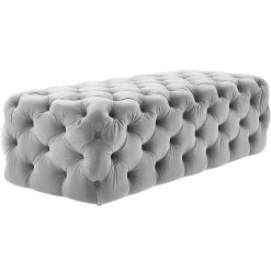 TOV Living Room MONICA TUFTED VELVET COCKTAIL OTTOMAN 25 TOV Living Room MONICA TUFTED VELVET COCKTAIL OTTOMAN