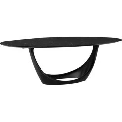 NUEVO MONTANA BLACK OVAL DINING TABLE Furniture