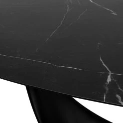 NUEVO MONTANA BLACK OVAL DINING TABLE Furniture