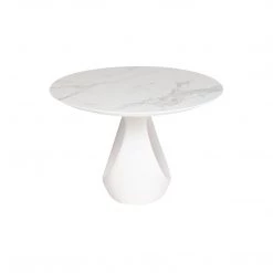 NUEVO MONTANA WHITE OVAL DINING TABLE