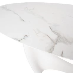 NUEVO MONTANA WHITE OVAL DINING TABLE
