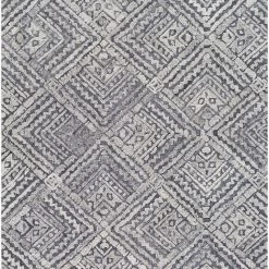 SURYA MONTCLAIR WOOL + VISCOSE RUG: CHARCOAL