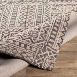 SURYA MONTCLAIR WOOL + VISCOSE RUG: TAUPE