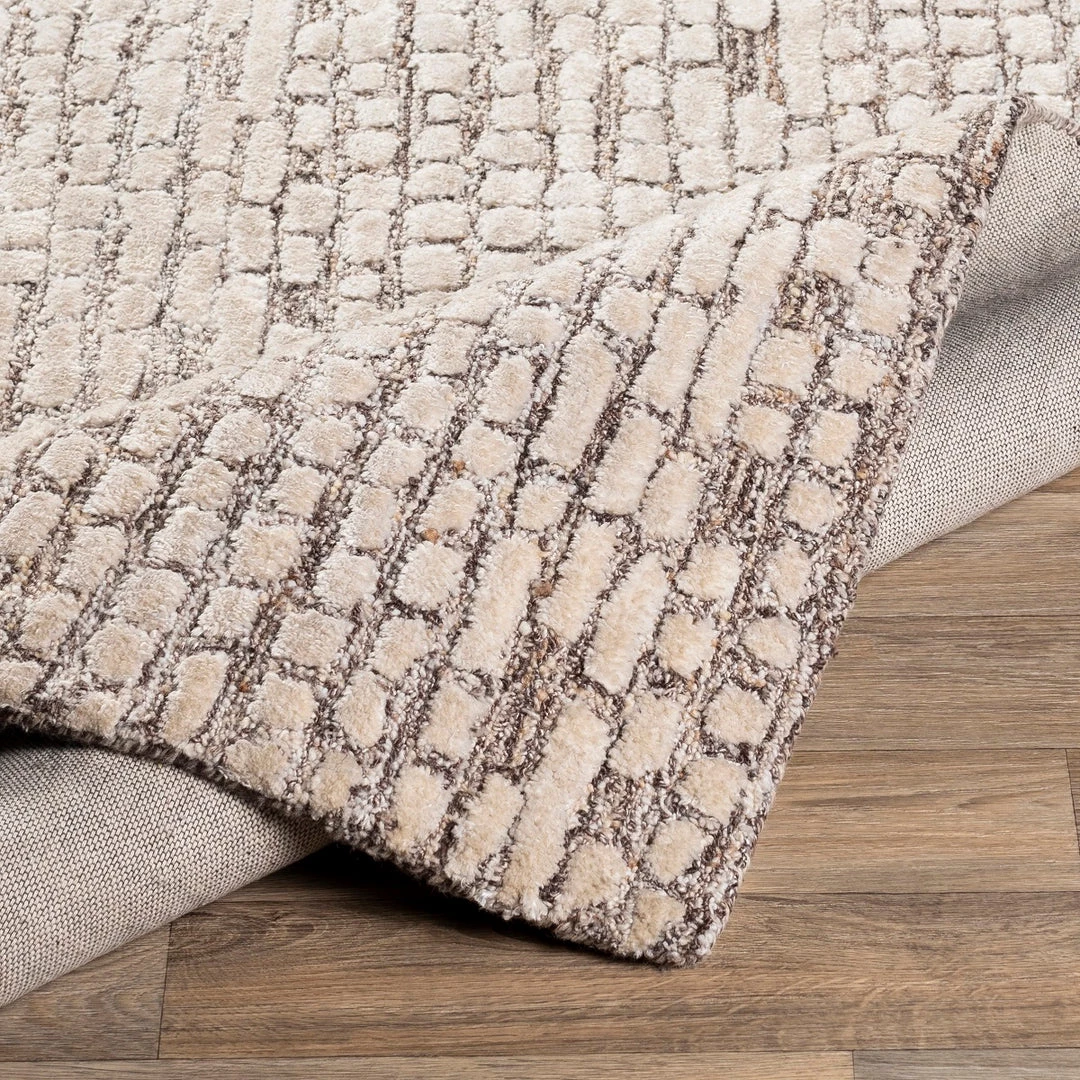 SURYA MONTEZ WOOL + VISCOSE RUG: KHAKI 4 SURYA MONTEZ WOOL + VISCOSE RUG: KHAKI
