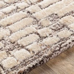 SURYA MONTEZ WOOL + VISCOSE RUG: KHAKI 10 SURYA MONTEZ WOOL + VISCOSE RUG: KHAKI